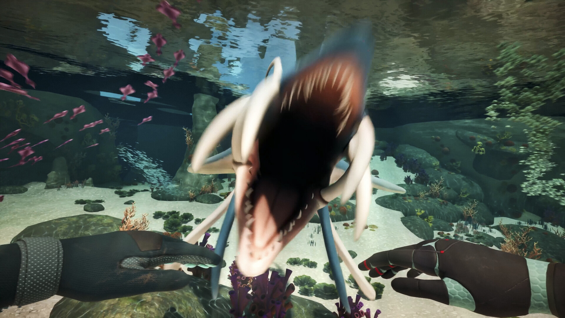 Underwater biome with dangerous alien predator — Honeycomb: The World Beyond